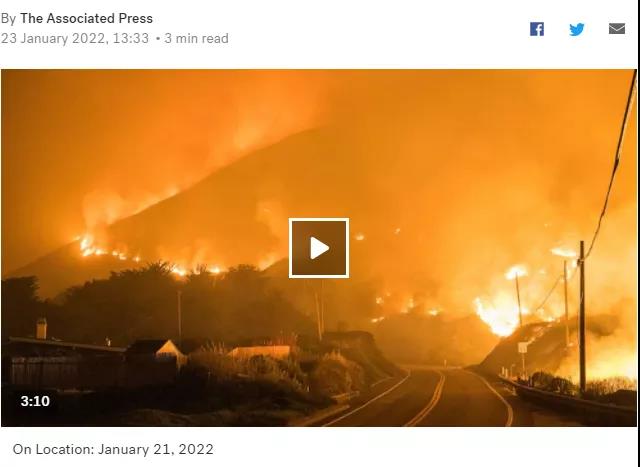 美国加州又起森林大火,已威胁林产品公司